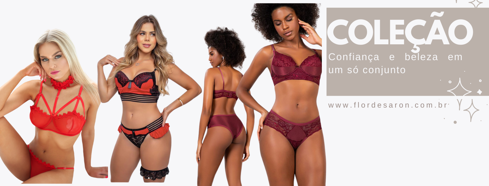 Lingerie conjunto de renda e moda intima